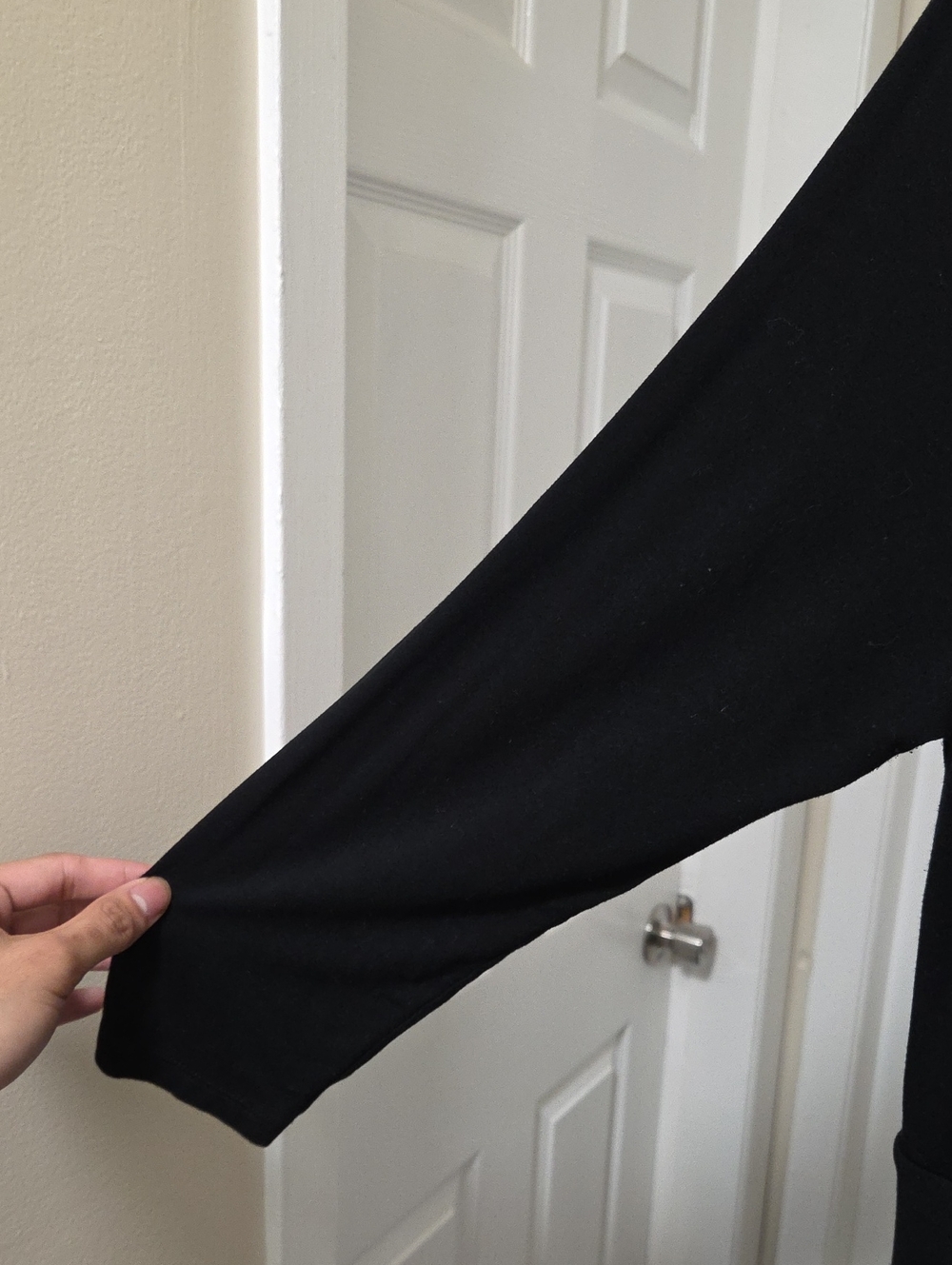 Boden Plus Size Black Faux Wrap Long Sleeve Midi Dress Viscose Career Classic - Picture 6 of 10